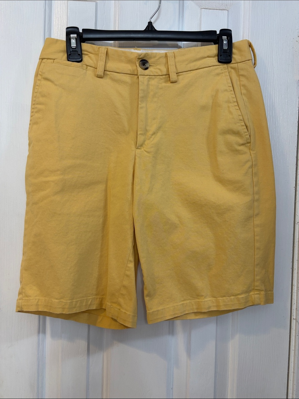 Old Navy Men's Sunny Yellow Flat-Front Chino Shorts